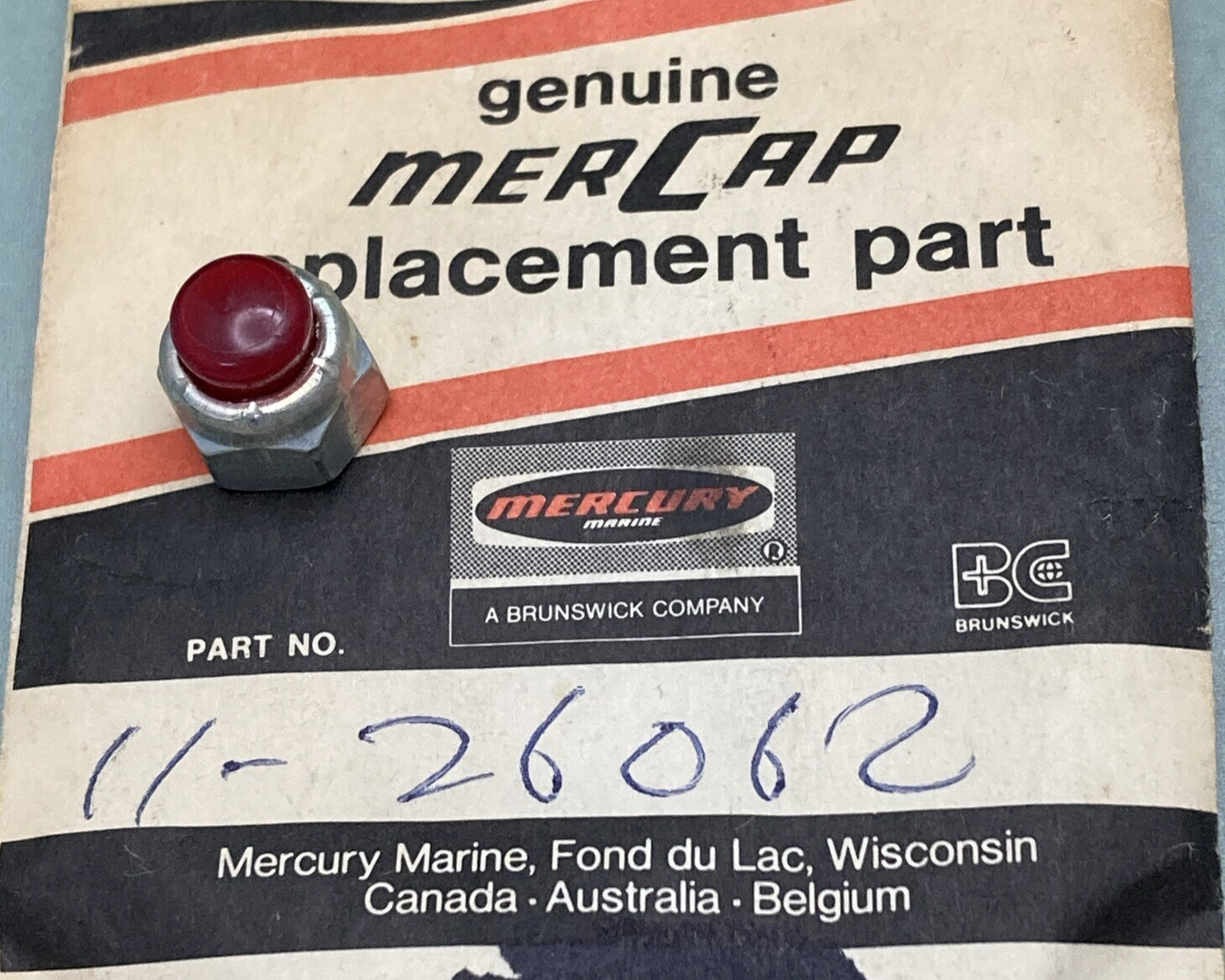 NEW MERCURY 11-26062 NUT Mark & Kiekhaefer Mark 55AE 55AM 58AE 58E