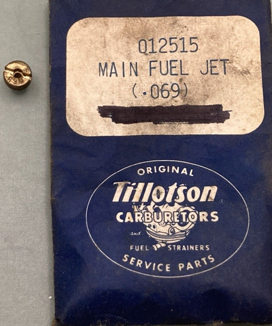 NEW TILLOTSON 012515 MAIN FUEL JET .069