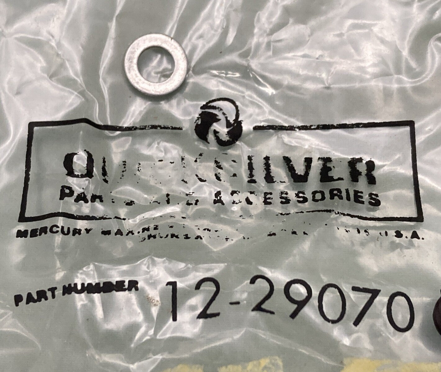 QTY 2 NEW GENUINE MERCURY QUICKSILVER 12-29070 WASHER FUEL TNK PLAS OUTBOARD 5HP