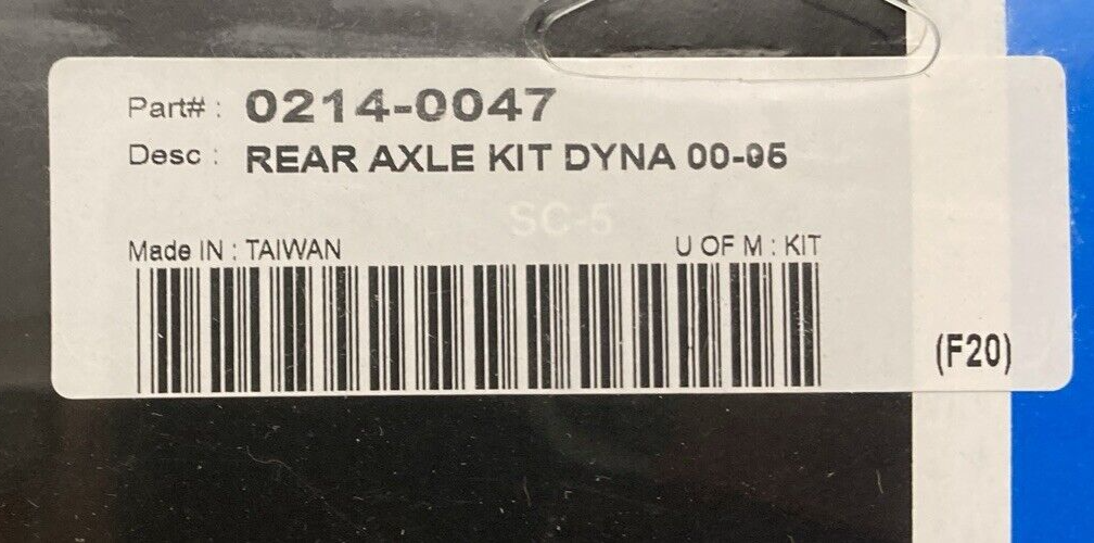 NEW DRAG SPECIALTIES 0214-0047 13" CHROME REAR AXLE KIT HARLEY DYNA 2000-2005