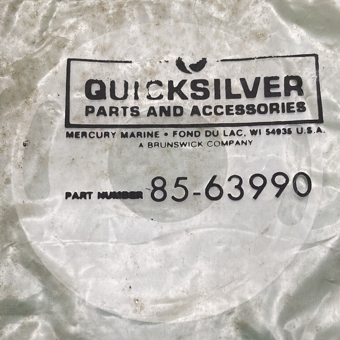 QTY 2 NEW GENUINE MERCURY QUICKSILVER 85-63990 INSULATOR