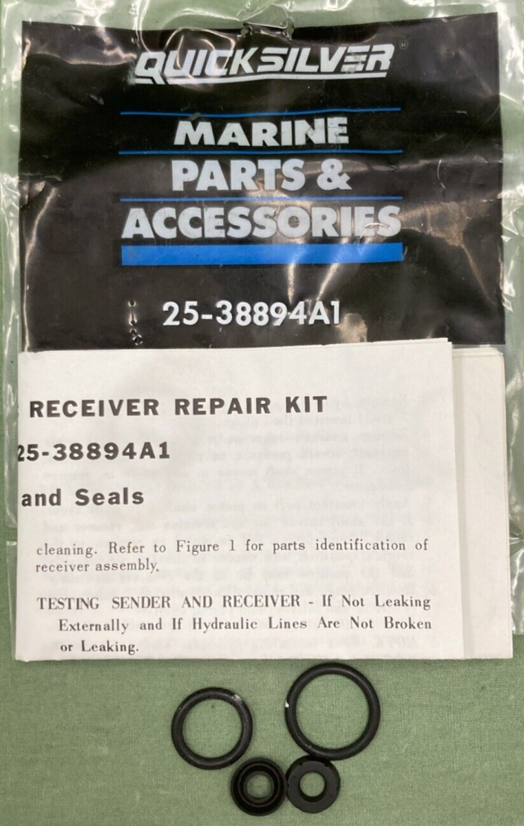 NEW GENUINE MERCURY QUICKSILVER 25-38893A1 O RING KIT 2 RINGS & 2 SEALS