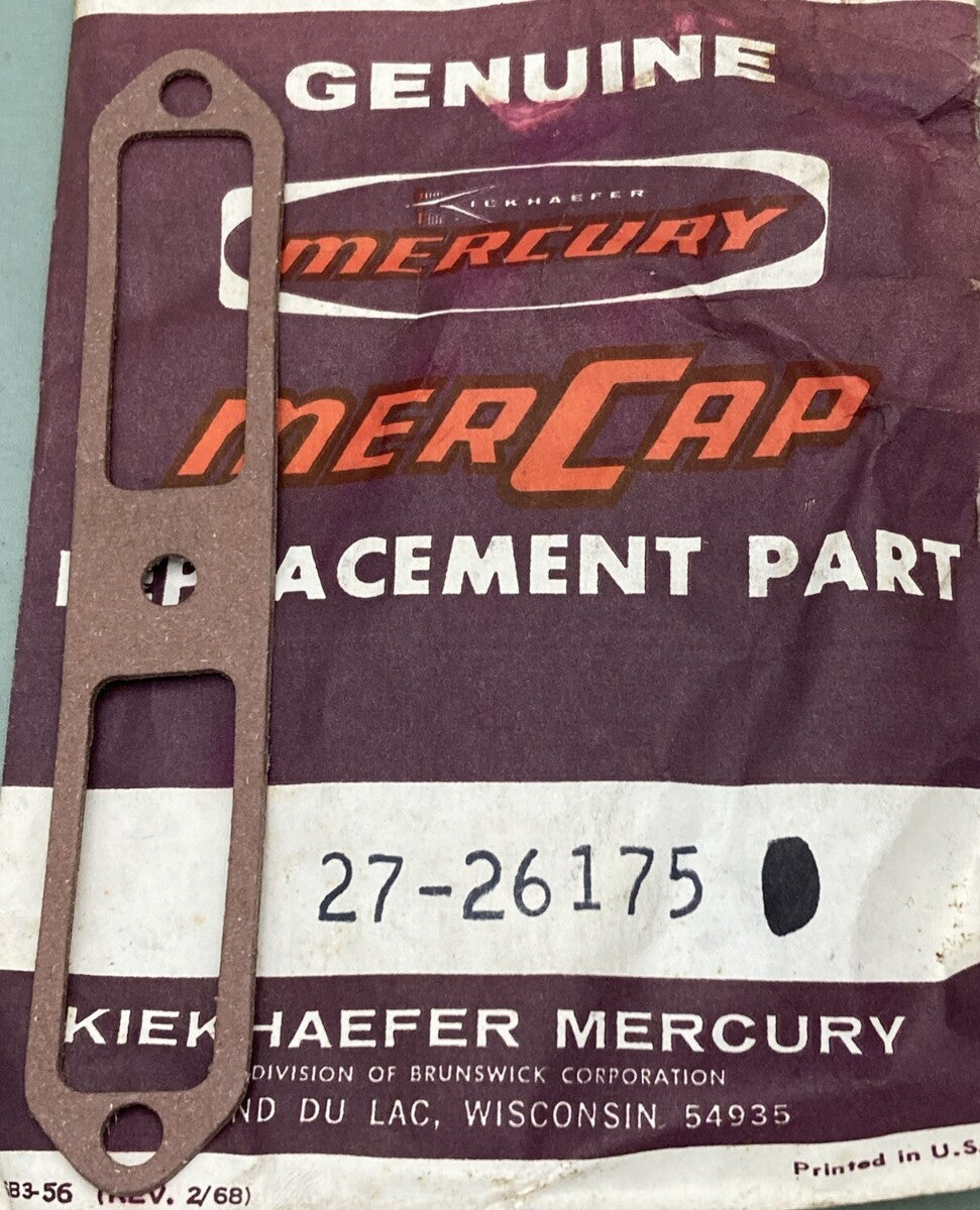 NEW GENUINE MERCURY 27-26175 GASKET TRANSFER PRT OUTBOARD 20HP