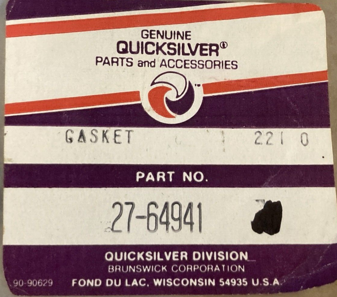 NEW GENUINE MERCURY 27-34941 GASKET TRANSFER COVER