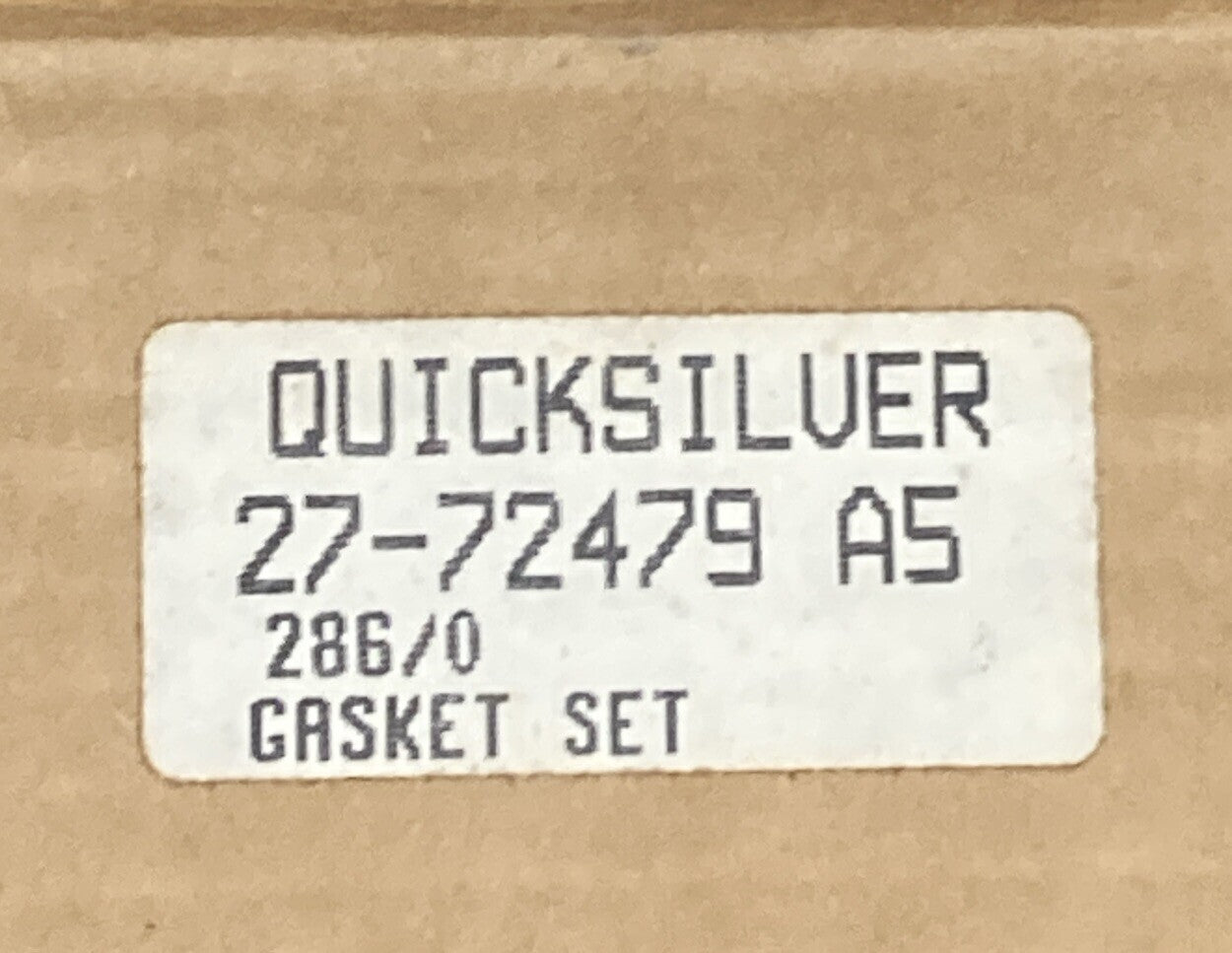 NEW GENUINE MERCURY QUICKSILVER 27-72479 A5 OIL PAN GASKET SET