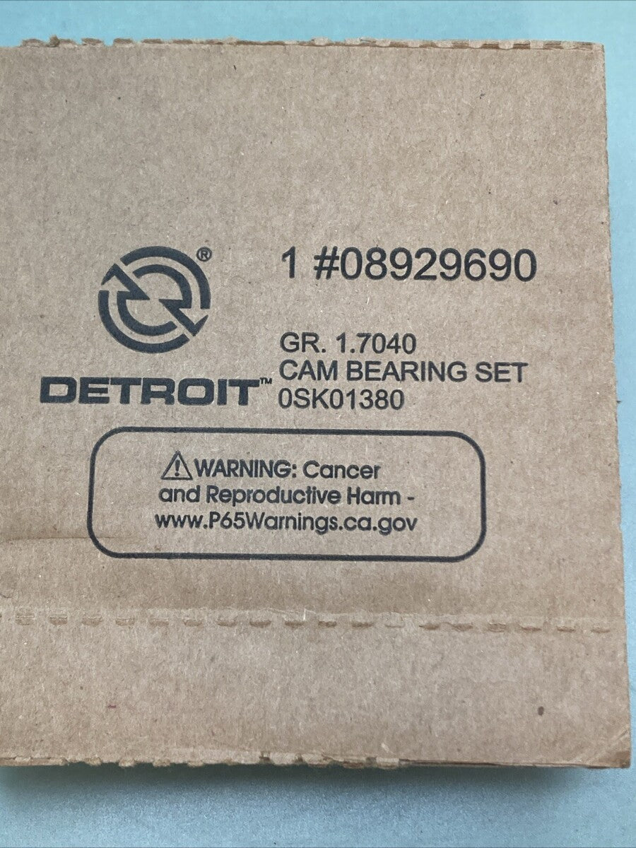 NEW GENUINE DETROIT DIESEL DDE 08929690 CAM BEARING KIT