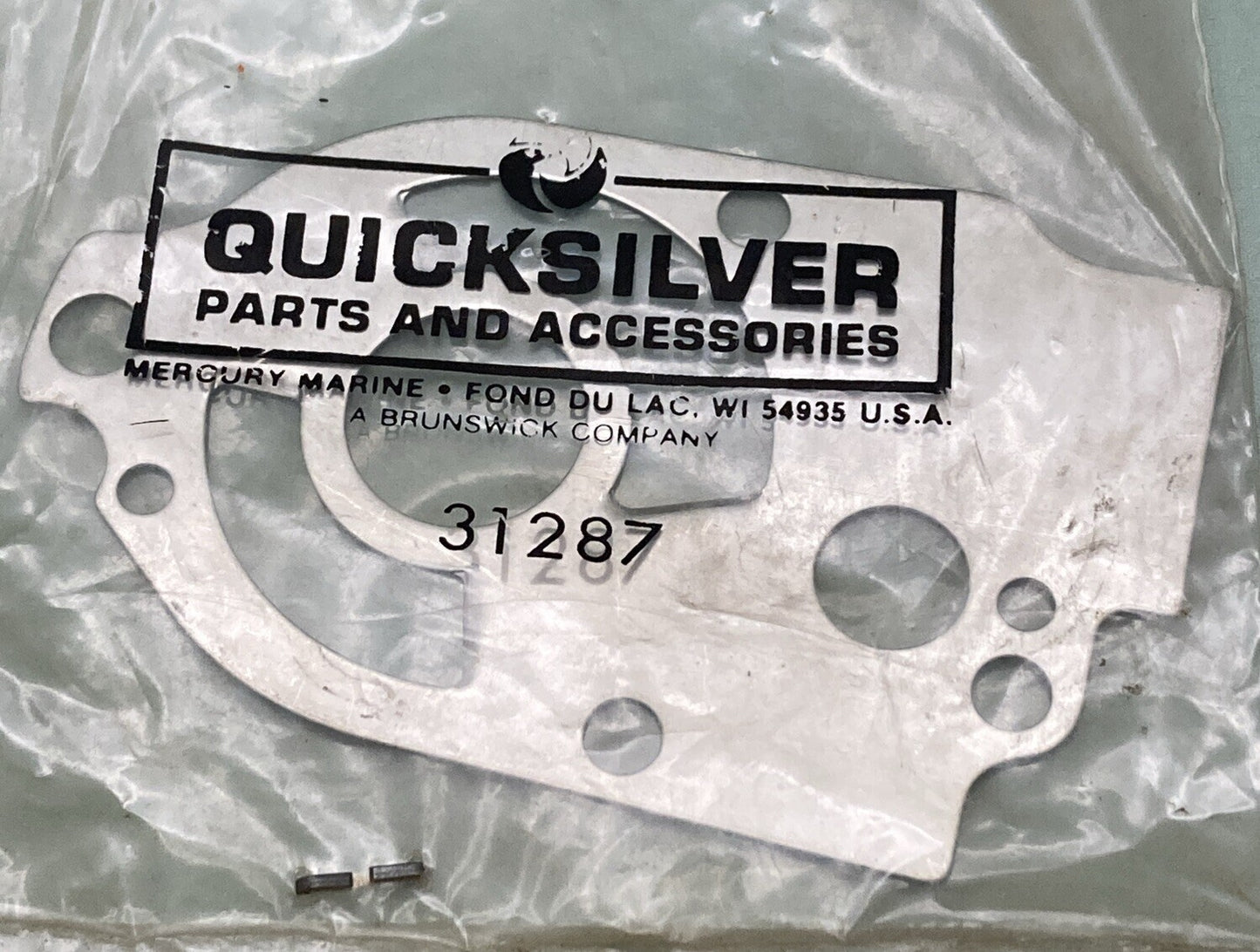 NEW GENUINE MERCURY QUICKSILVER 31287 PLATE UPPER FACE WATER PUMP BODY