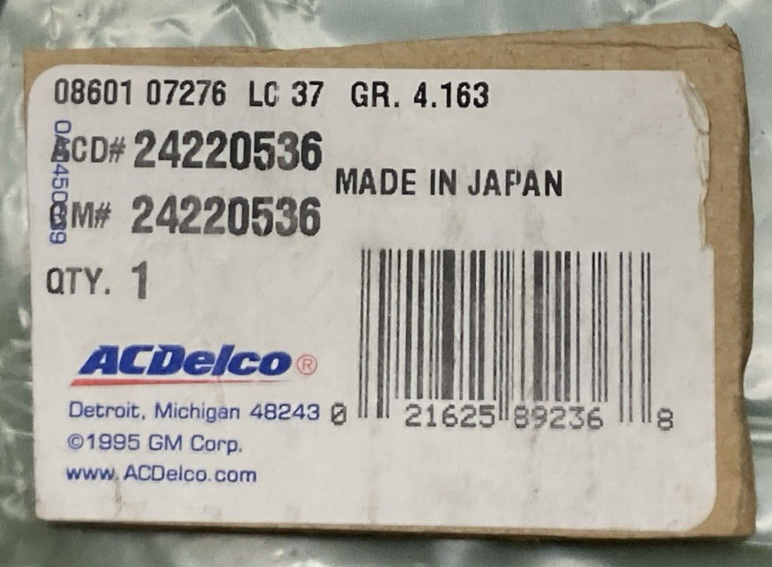 NEW GENUINE ACDELCO 24220536 CLUTCH PLATE SET 2ND BRAKE AUTOMATIC TRANSMISSION