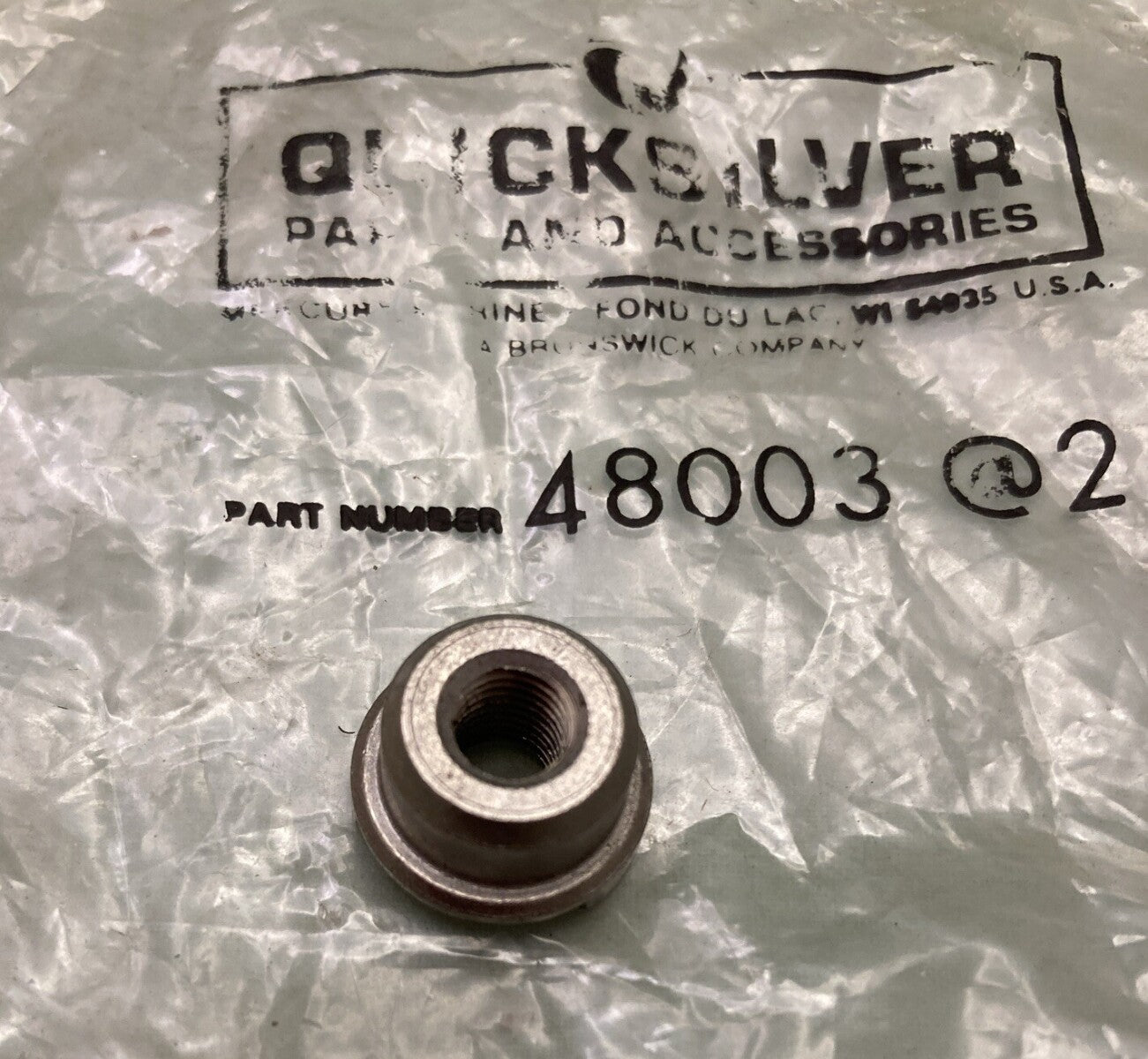 NEW MERCURY QUICKSILVER 48003 STEERING HANDLE TO BRACKET PIVOT