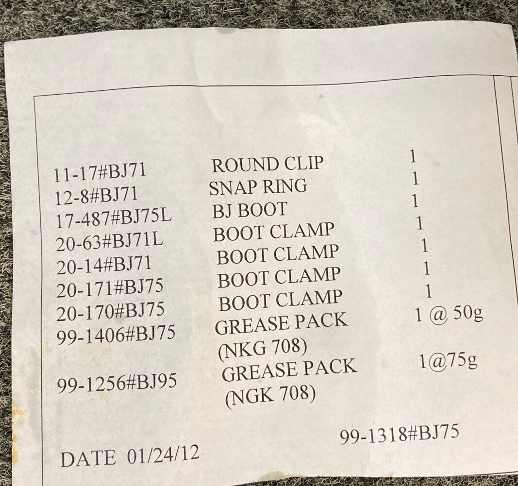 NEW GENUINE YAMAHA 5B4-F510G-00 BOOT SET