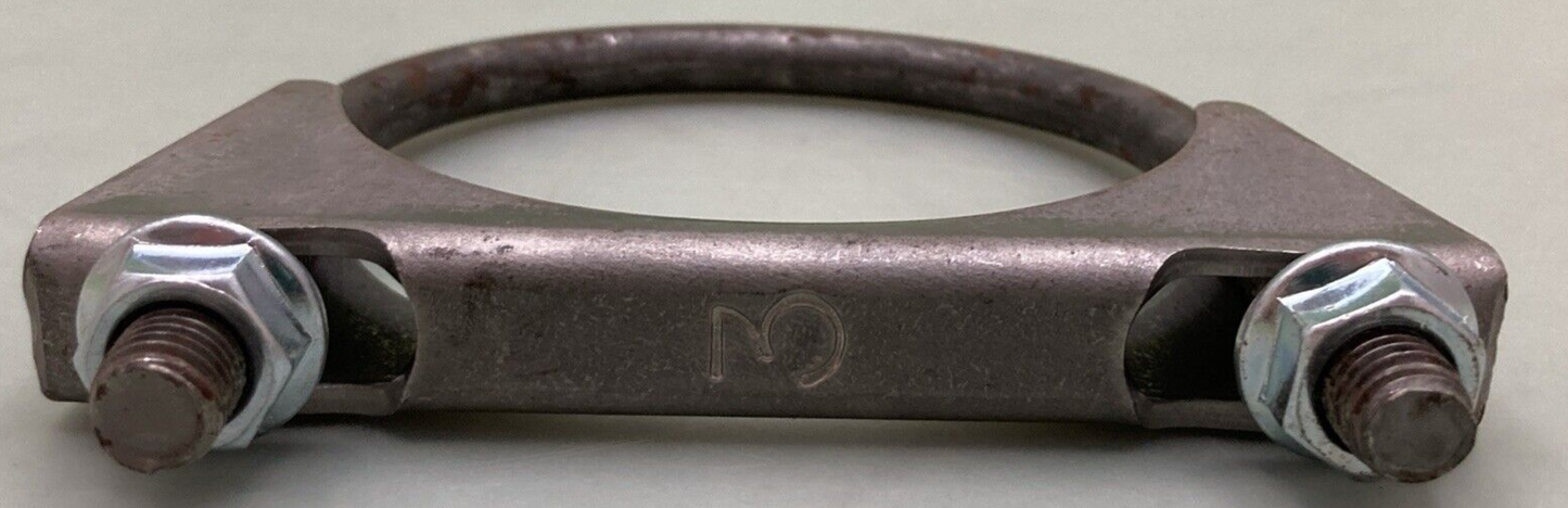 QTY 2 NEW AIR TEK 3 SADDLE CLAMP HEAVY DUTY 3"ID U-BOLT 1/2"