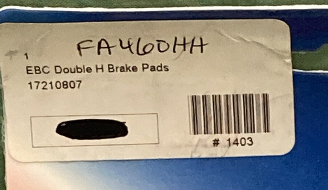 NEW GENUINE EBC BRAKES FA460HH DOUBLE H SINTERED BRAKE PADS REAR