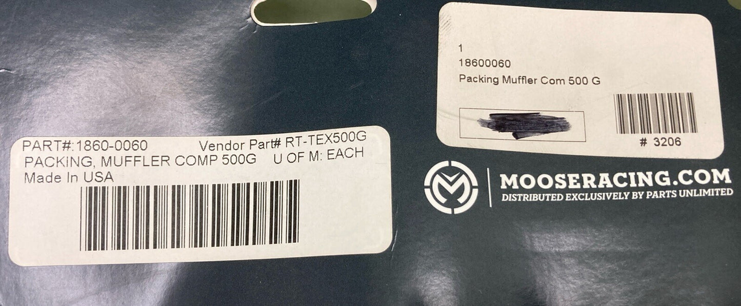 NEW GENUINE MOSSERACING 18600060 Competition Muffler Packing