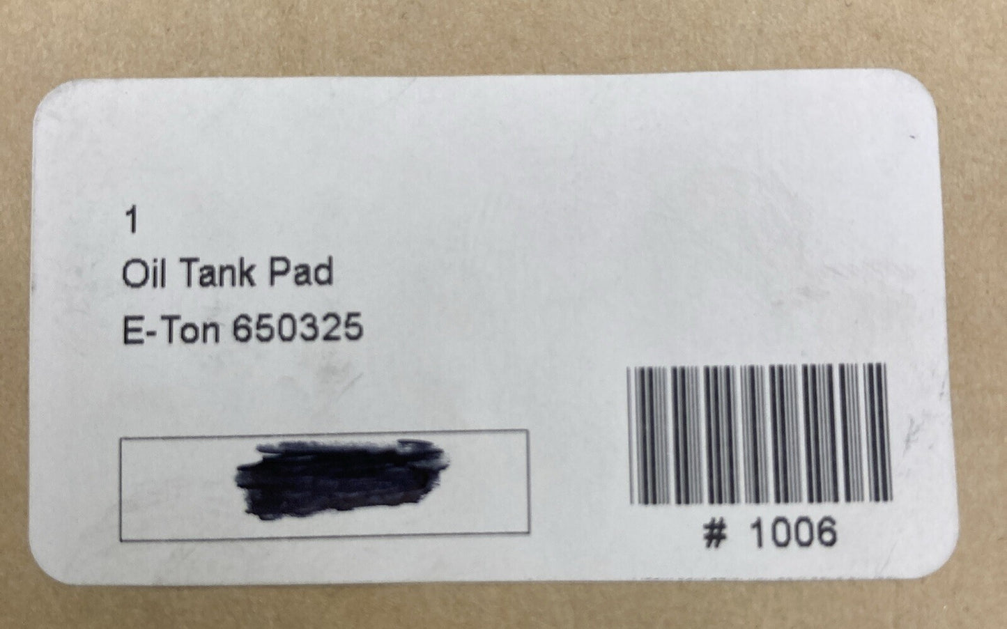 NEW GENUINE E-TON 650325 OIL TANK PAD