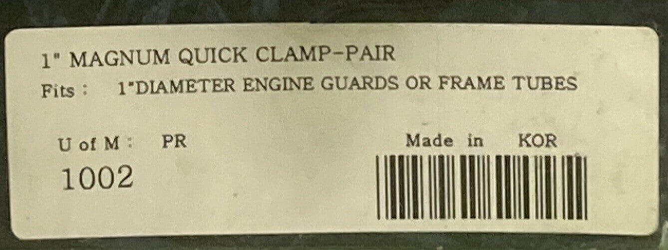 NEW GENUINE KURYAKYN 1002 MAGNUM QUICK CLAMP PAIR 1" DIAMETER ENGINE GUARDS