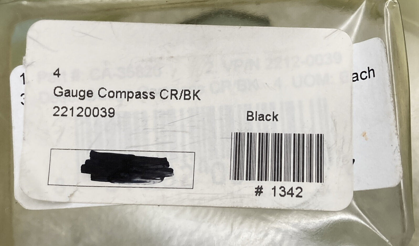 NEW SIGNATURE SERIES CA-35820 360 MOTO COMPASS STAINLESS STEEL BLACK BALL