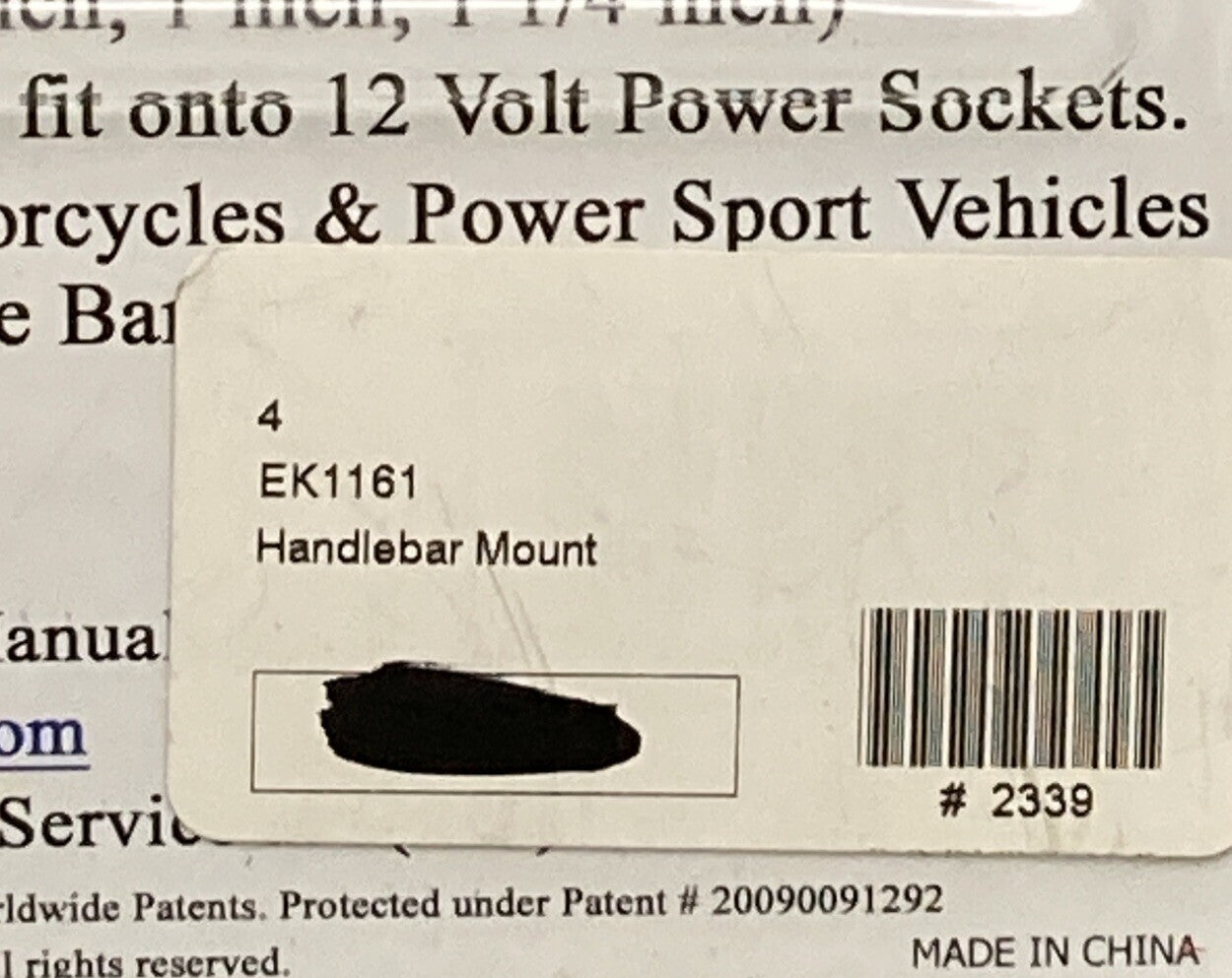 NEW EKLIPES EK1-161 DUAL RING MOUNT 12 VOLT POWER SOCKET