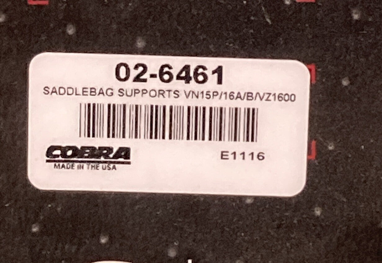 NEW GENUINE COBRA 02-6461 Saddlebag Support Brackets