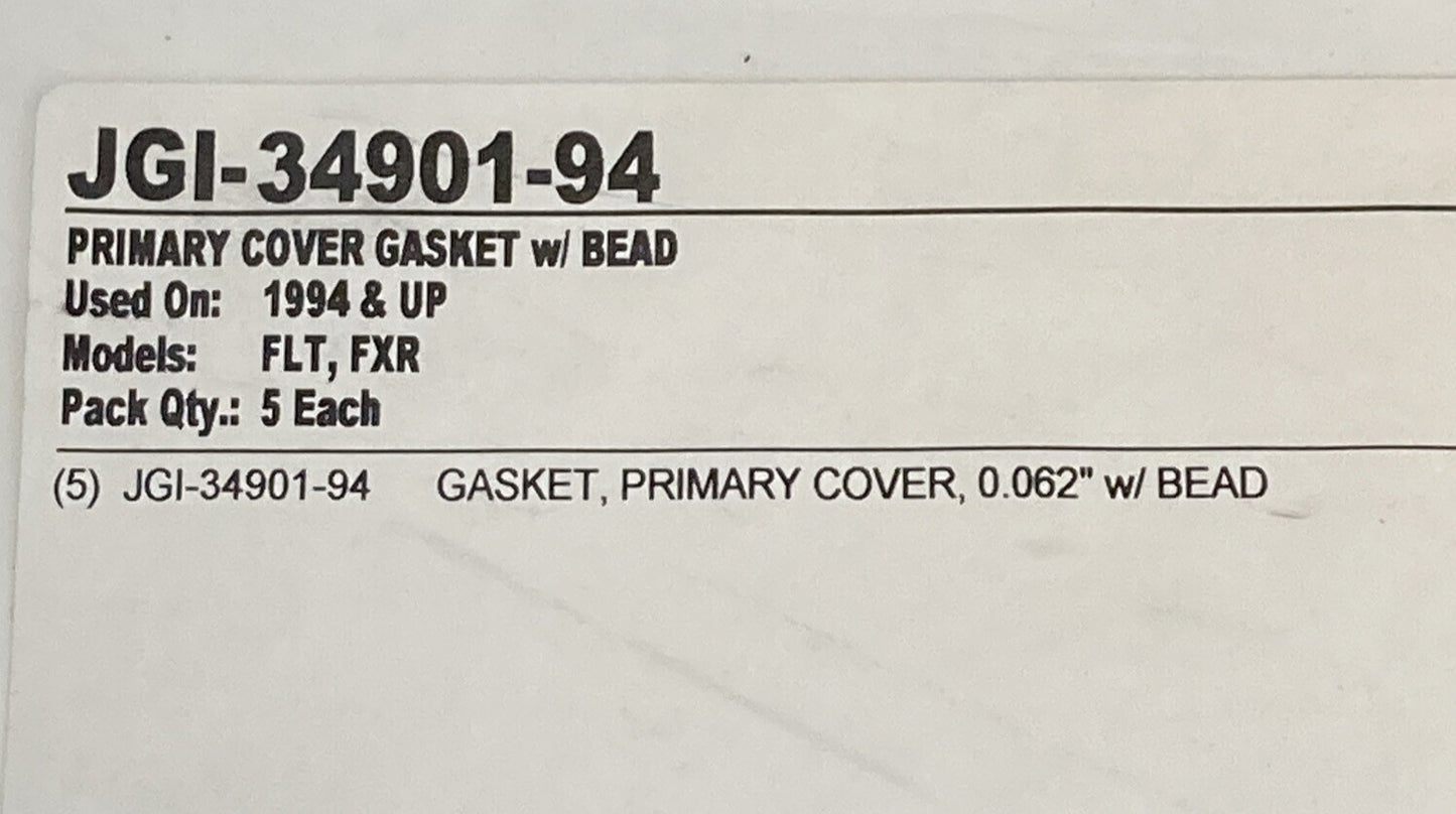 NEW GENUINE JAMES GASKETS JGI-34901-94 Primary Cover w/Bead
