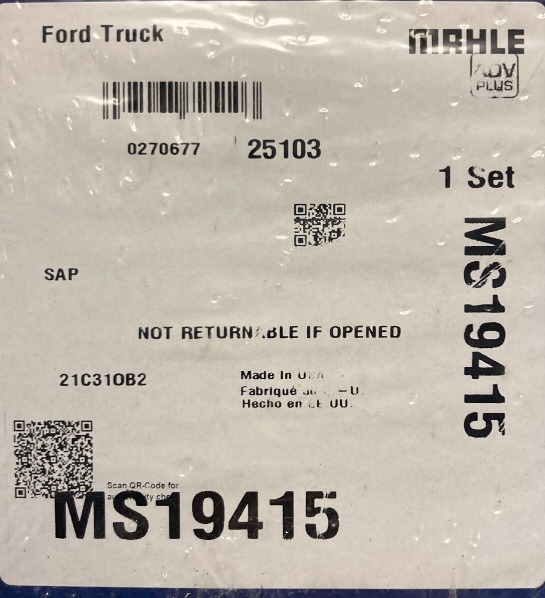 NEW GENUINE MAHLE MS19415 MANIFOLD GASKET SET, ONLY HALF OF THE GASKET SET