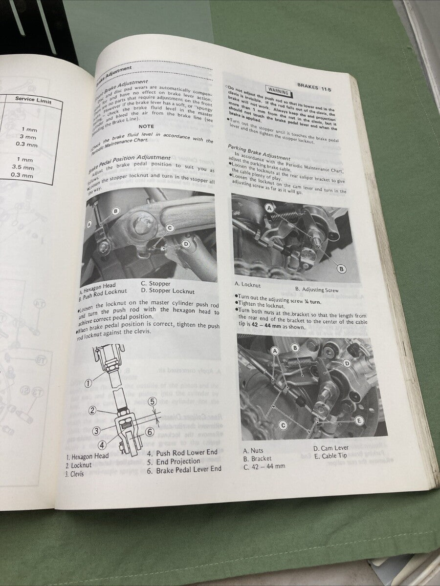 KAWASAKI 99924-1067-03 KSF250 MOJAVE 1990 ALL TERRAIN VEHICLE SERVICE MANUAL
