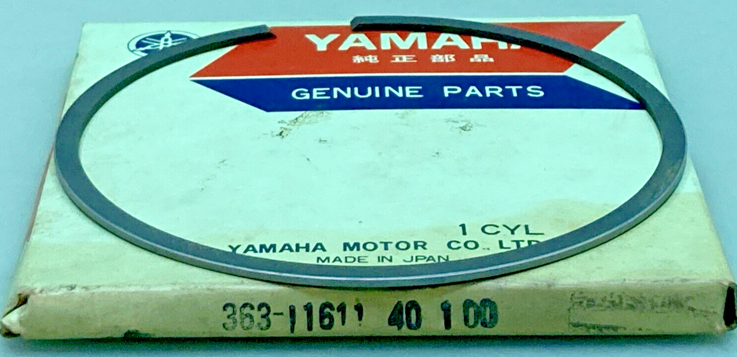NEW GENUINE YAMAHA 363-11611-40 PISTON RING SET 1.00