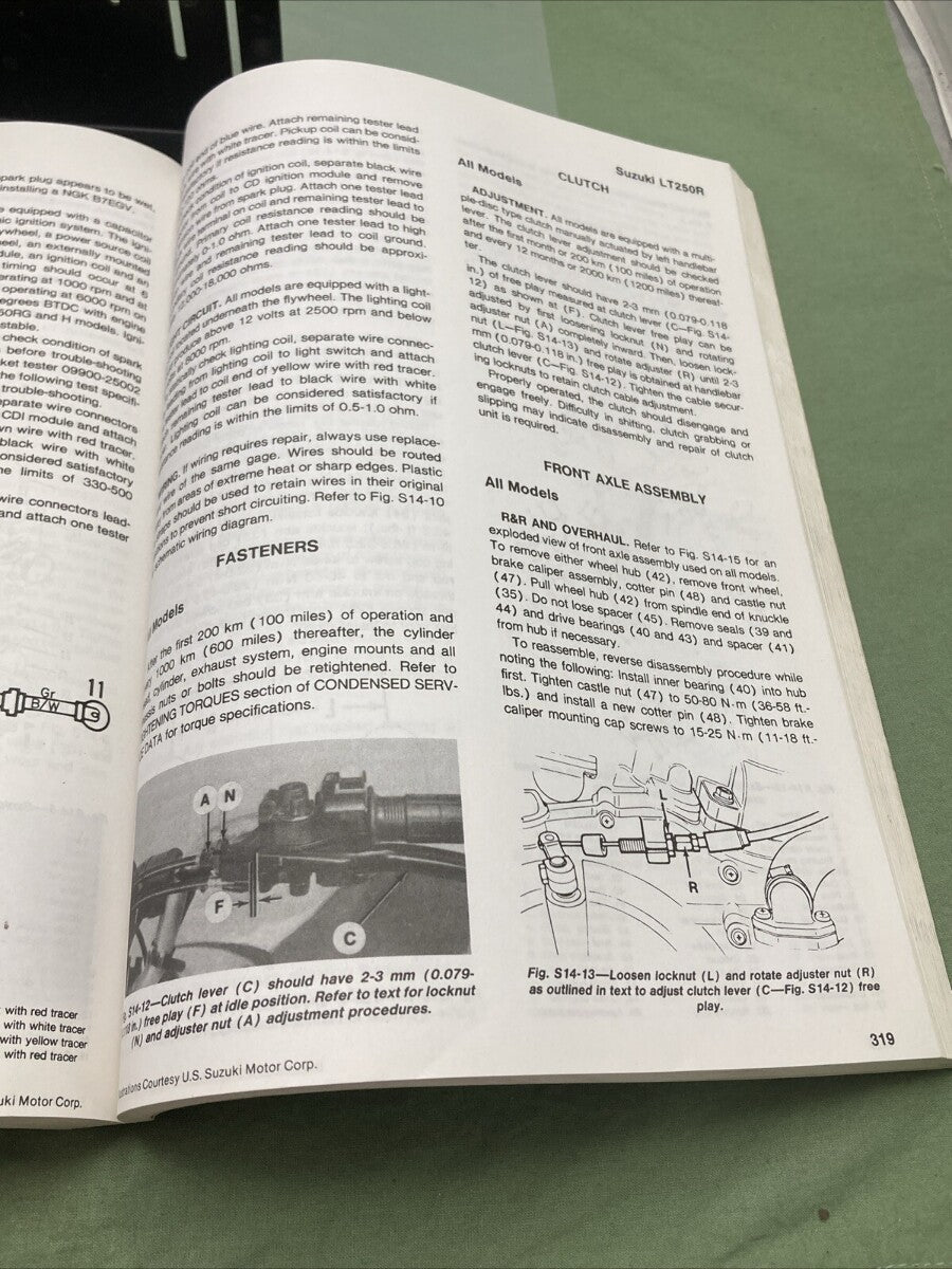 INTERTEC ATV1-2 ALL TERRAIN VEHICLE 74-87 MAINTENANCE MANUAL 2ND EDITION