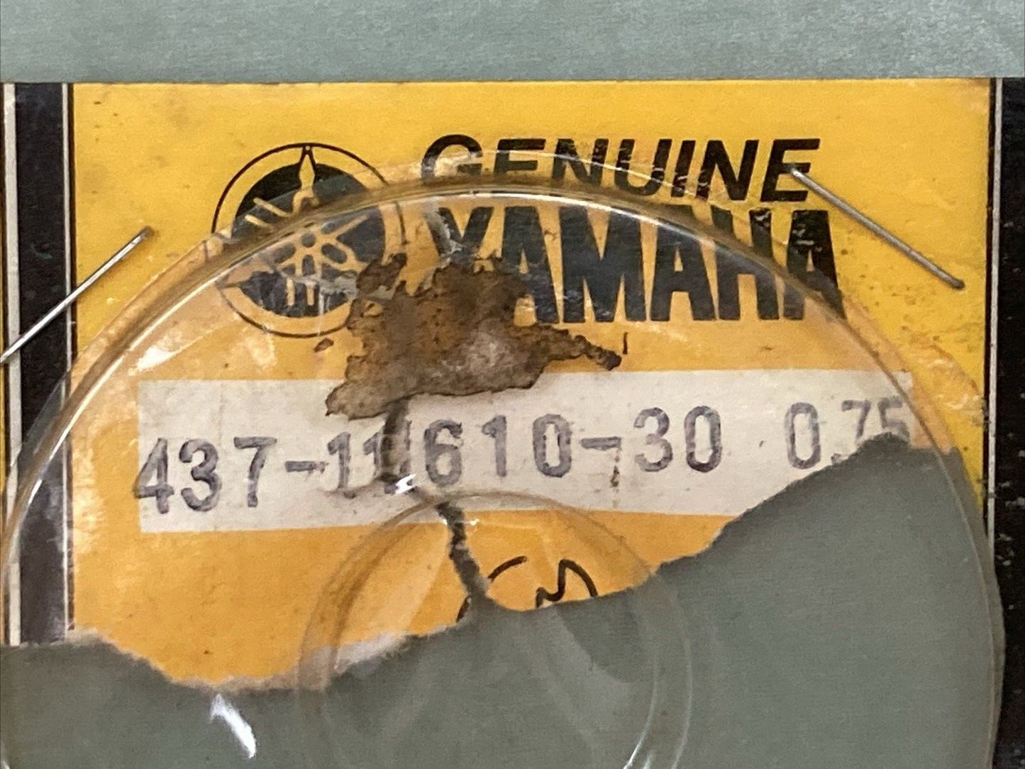 NEW GENUINE YAMAHA 437-11610-30 PISTON RING SET 0.75