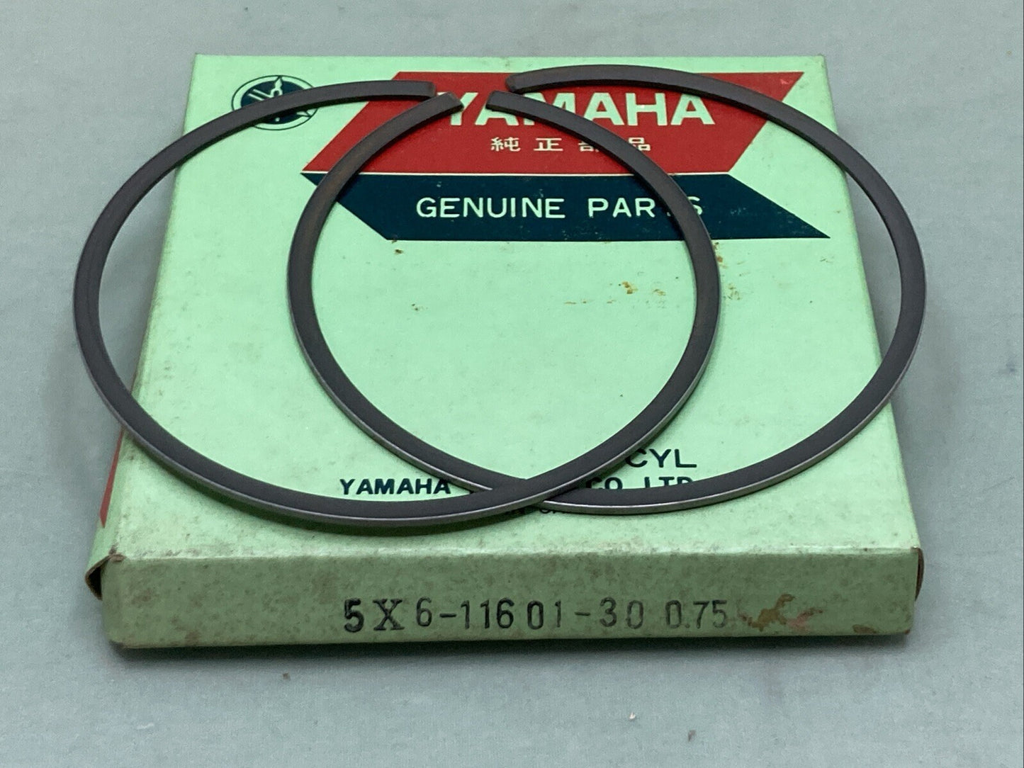 NEW GENUINE YAMAHA 5X6-11601-30 PISTON RING SET 0.75
