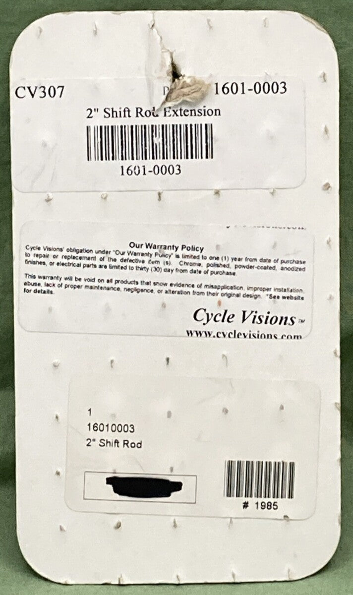 NEW CYCLE VISIONS CV307 Shift Rod Extension 2"