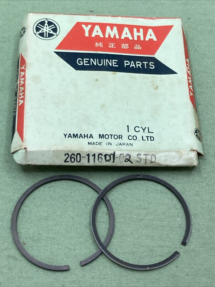 NEW GENUINE YAMAHA 260-11601-02 PISTON RING SET STD