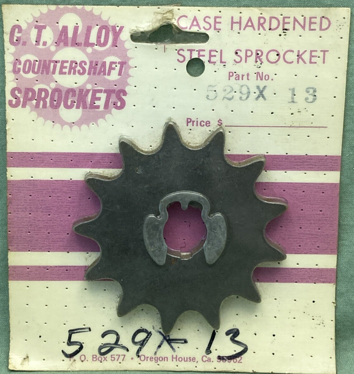 NEW GENUINE C.T. ALLOY 529X 13 CASE HARDENED STEEL SPROCKET