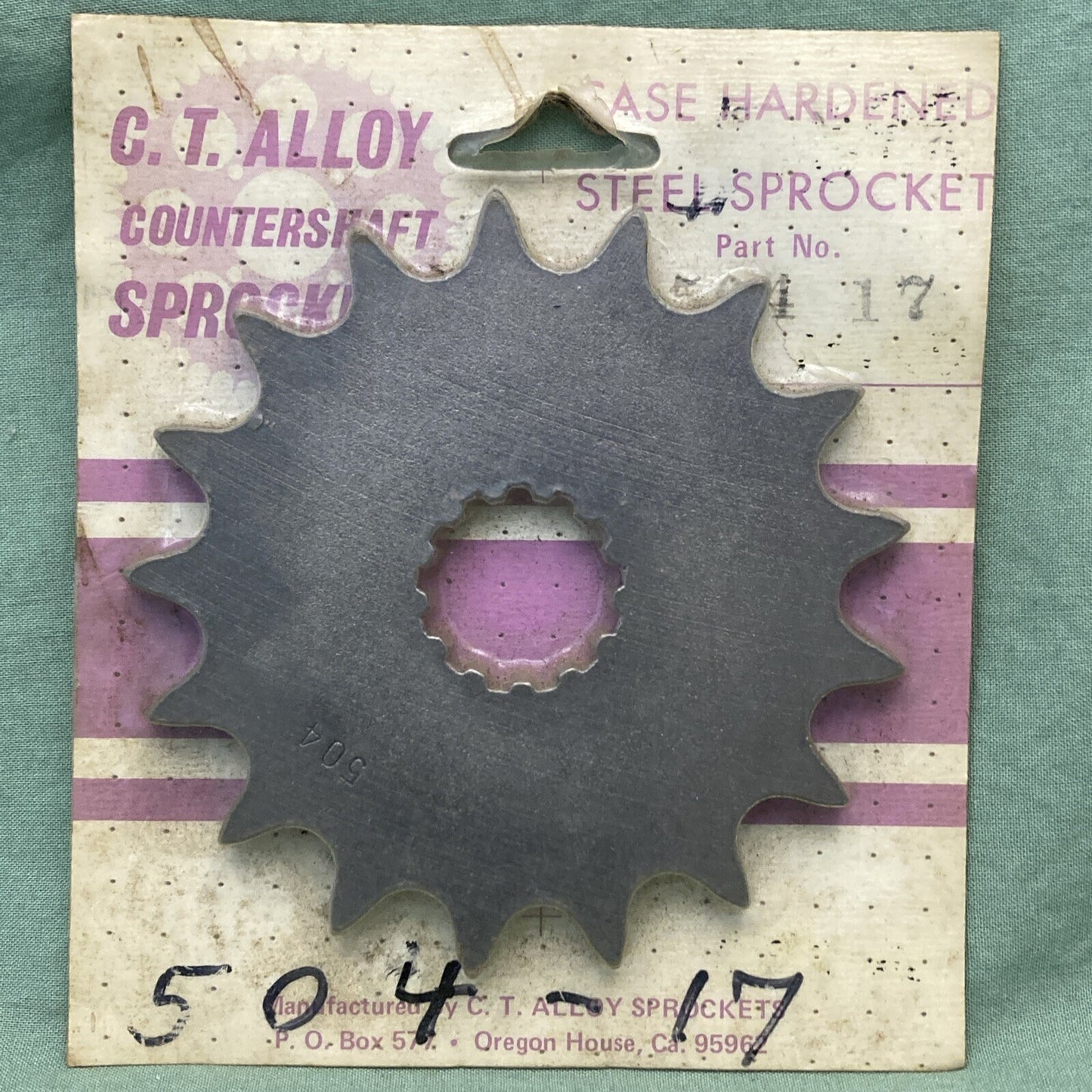 NEW GENUINE C.T. ALLOY 504 17 SPROCKET