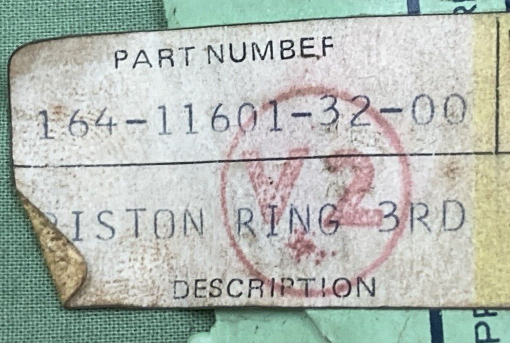 NEW GENUINE YAMAHA 164-11601-32 PISTON RING SET 0.74 3RD