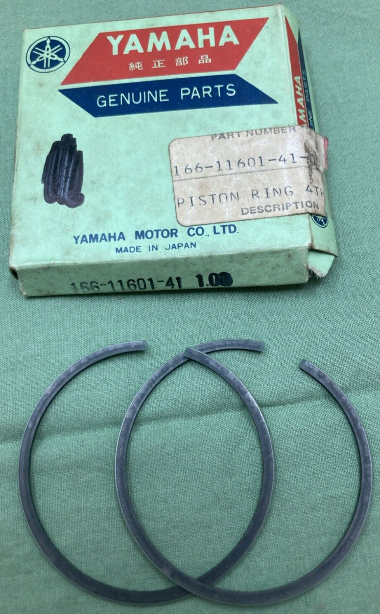 NEW GENUINE YAMAHA 166-11601-41 PISTON RING SET 4TH 1.00