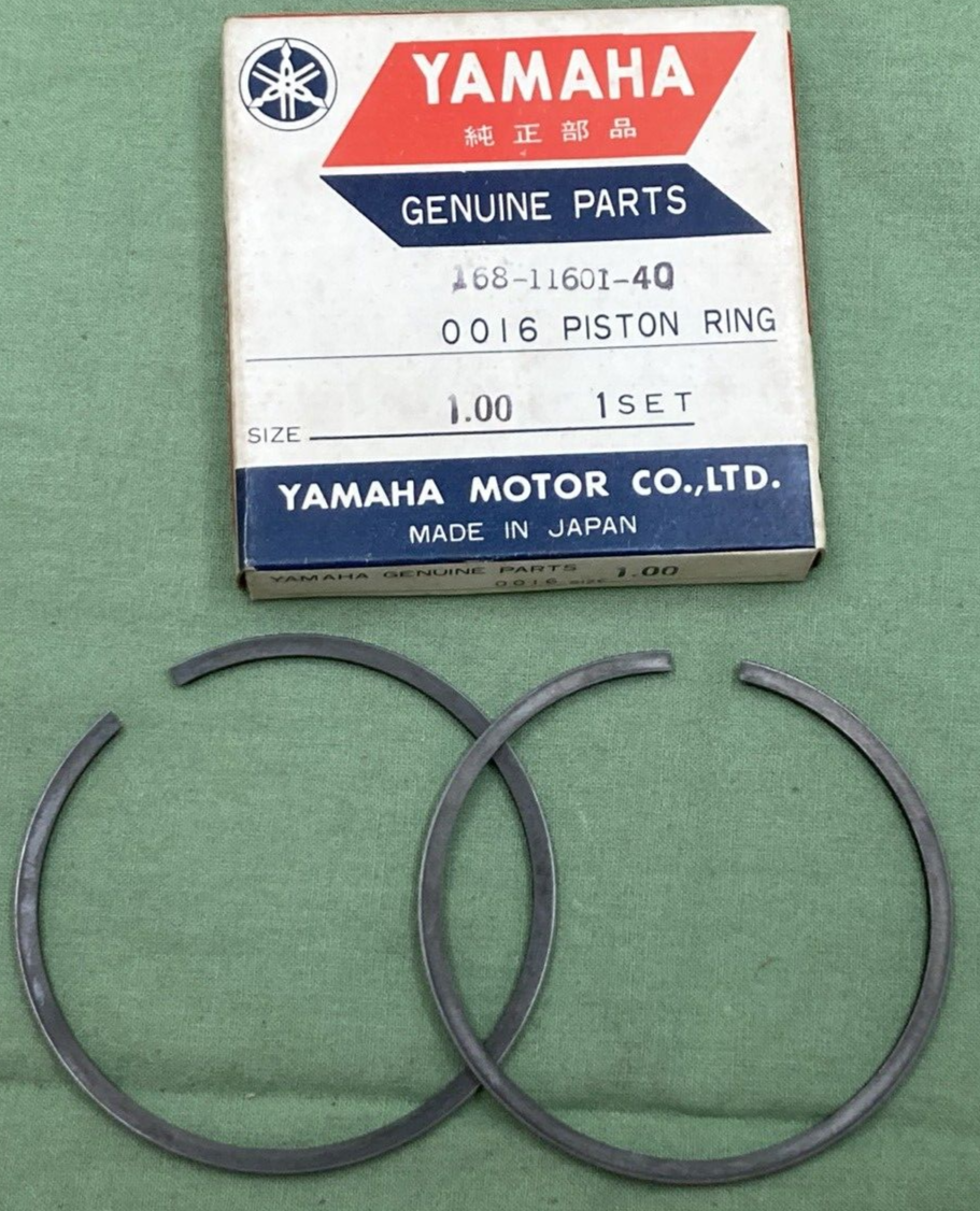 NEW GENUINE YAMAHA 168-11601-40 PISTON RING SET 1.00
