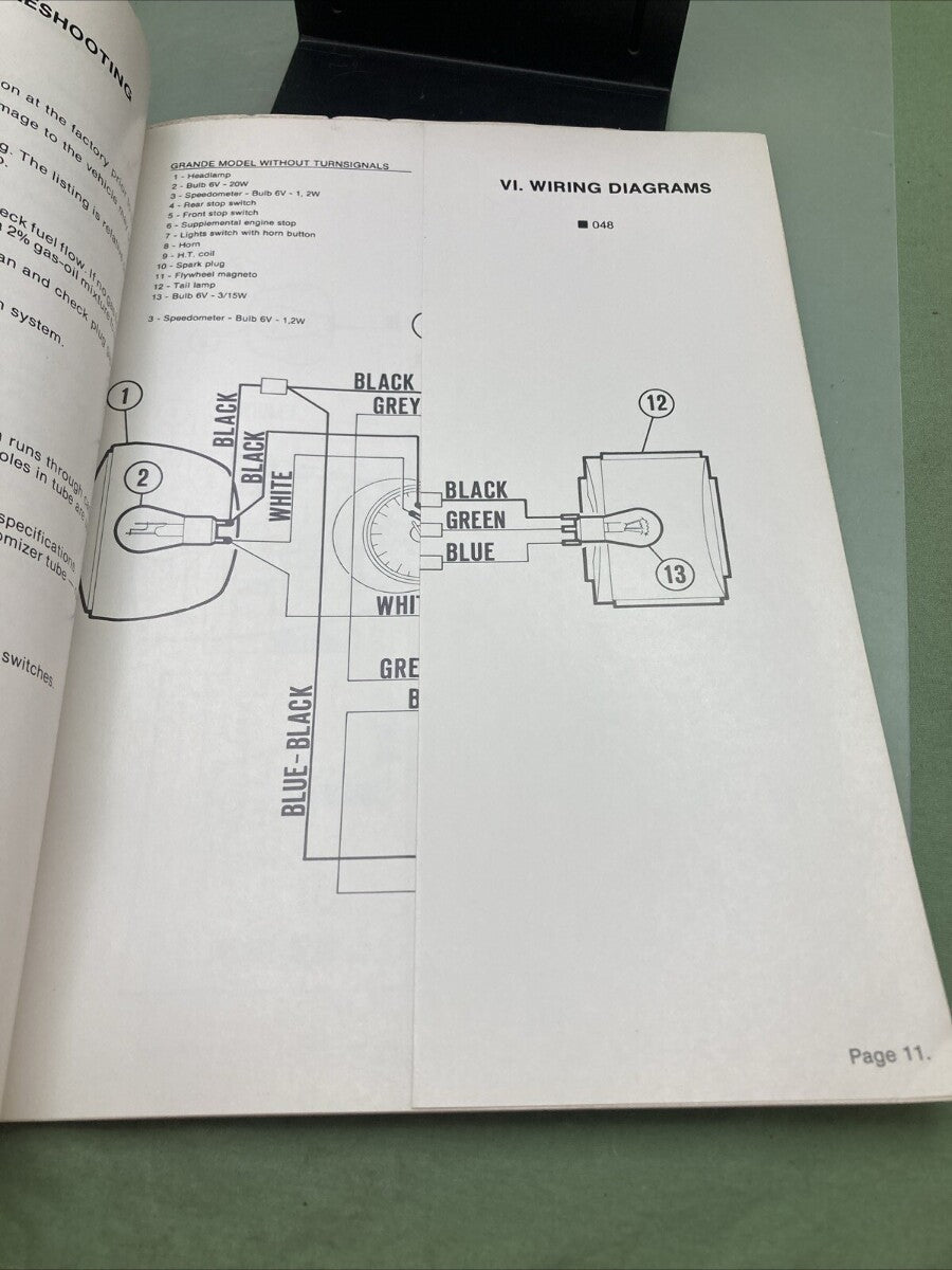 GENUINE VESPA GRANDE ASSEMBLY AND PREPARATION MANUAL