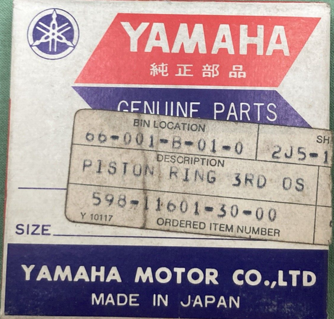 NEW GENUINE YAMAHA 2J5-11601-30 PISTON RING SET 3RD 0.75 O/S