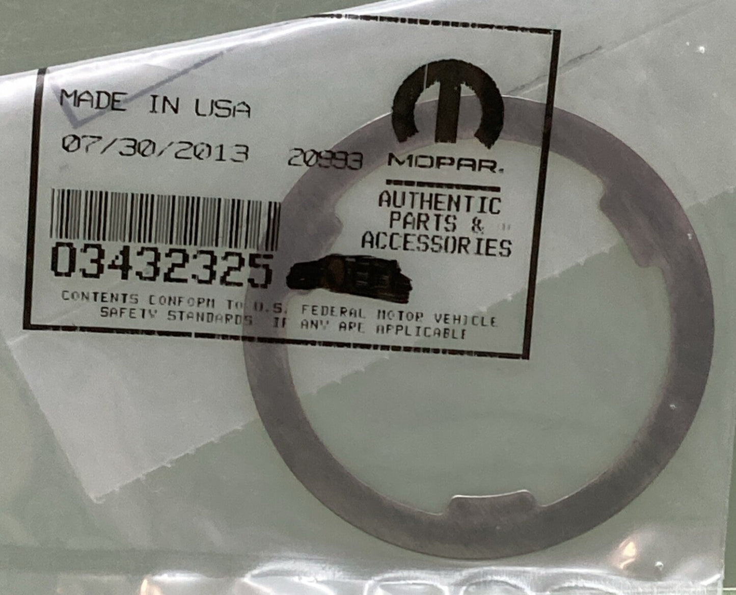 NEW GENUINE MOPAR 03432325 Drive Pinion Bearing Shim 2001-2011