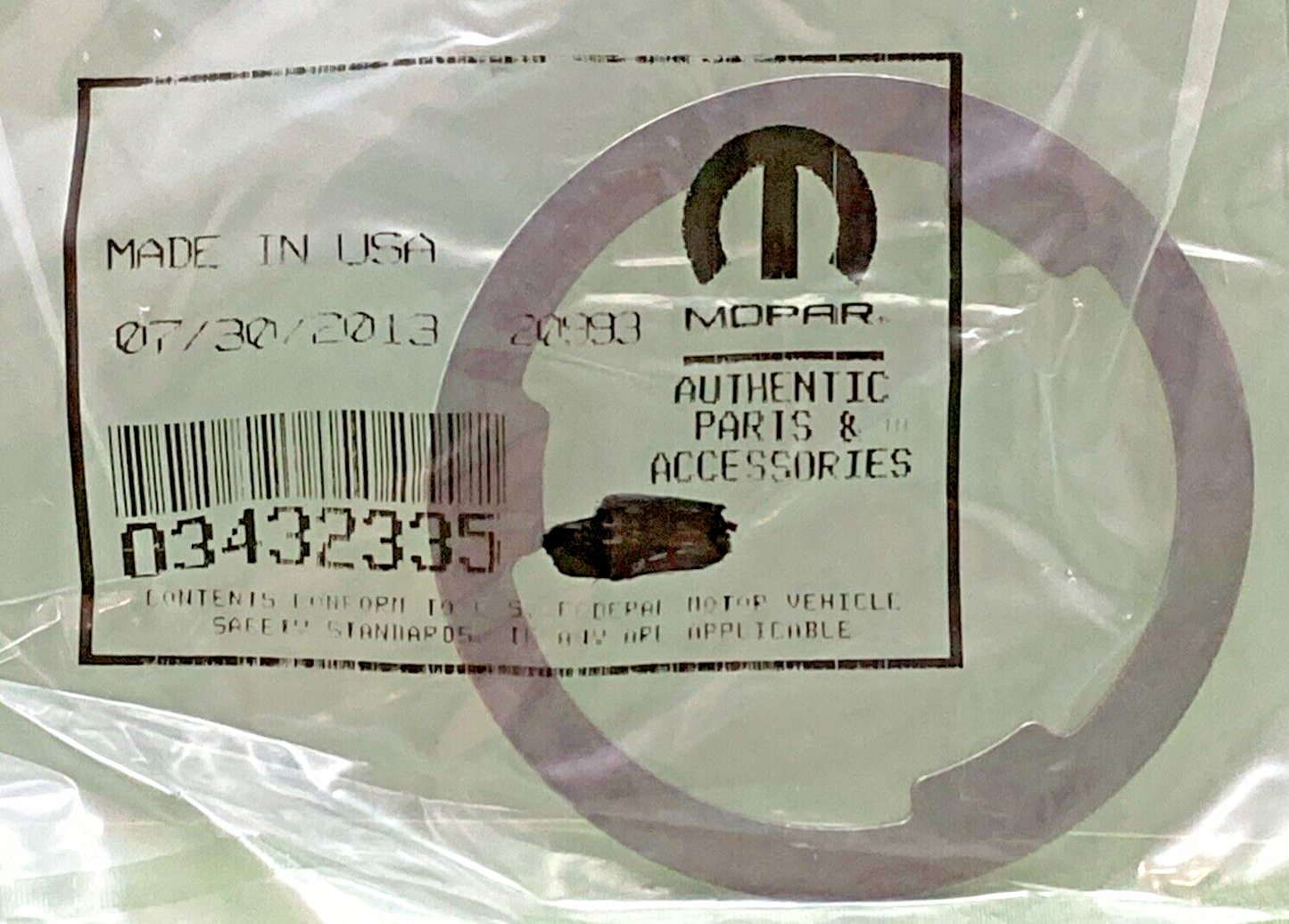 NEW GENUINE MOPAR 03432335 Drive Pinion Bearing Shim 2001-2011
