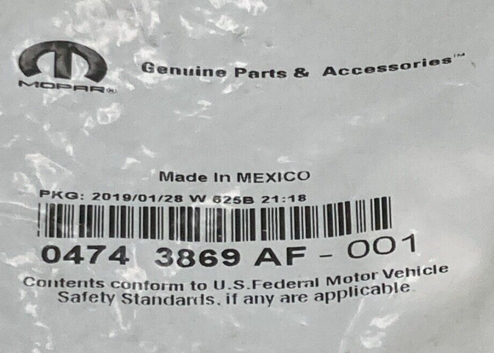 NEW GENUINE MOPAR 04743869AF Anti-Lock Brakes Sensor Left Rear FITS DODGE