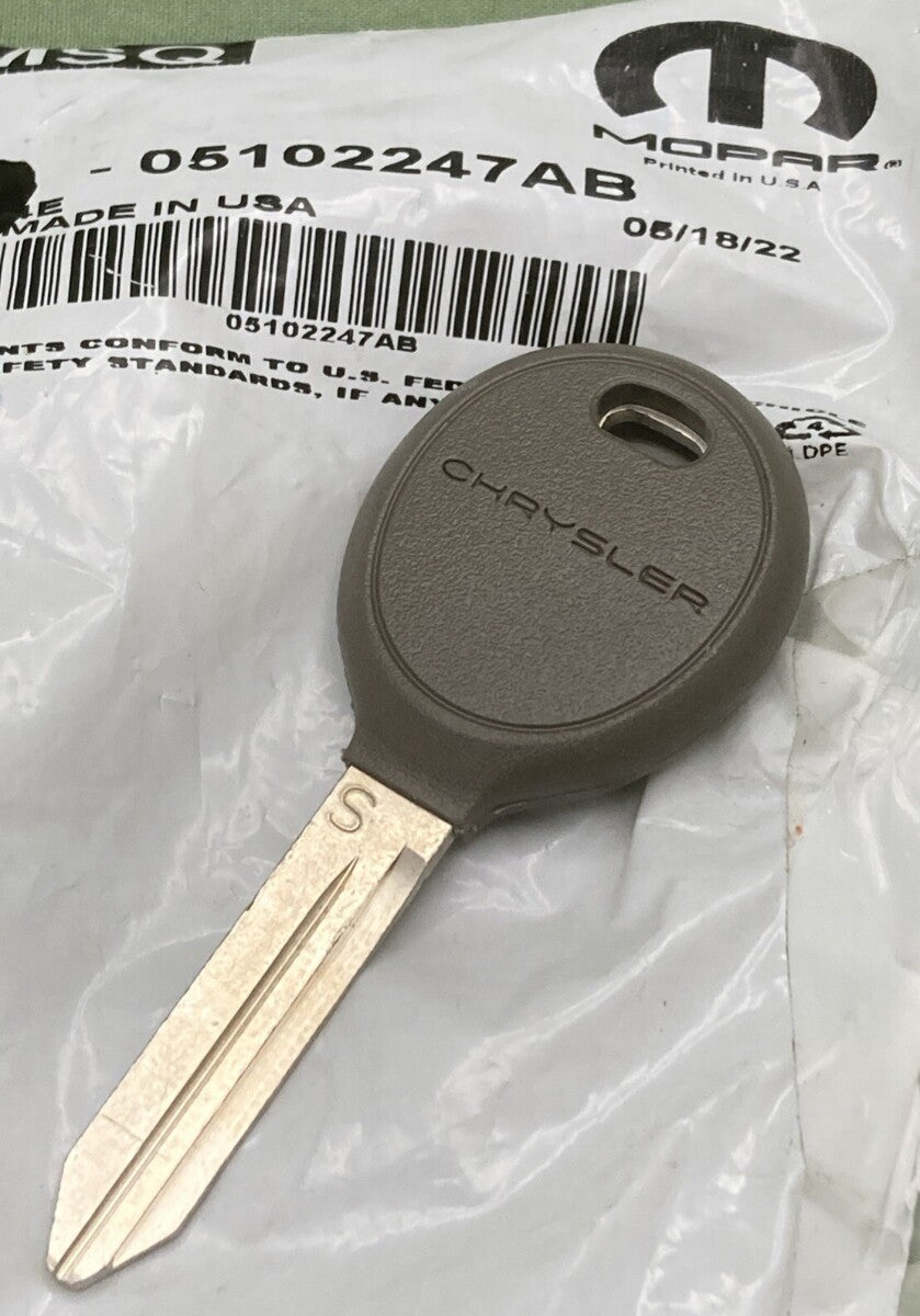 NEW GENUINE MOPAR 05102247AB Blank Key 2004-2010