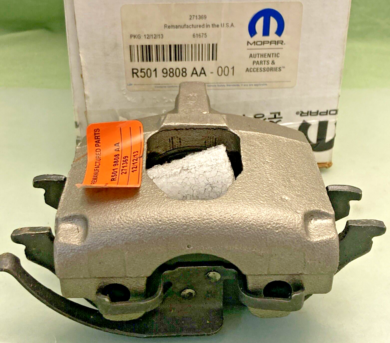 GENUINE REMANUFACTURED MOPAR R5019808AA DISC BRAKE CALIPER