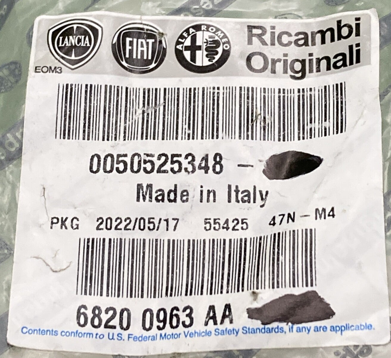 NEW RICAMBI ORIGINALI 0050525348 Door Lower Hinge, Left 2014-2024