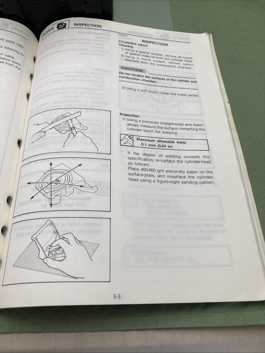 GENUINE YAMAHA LIT-18616-00-46 3D SERVICE MANUAL 1989