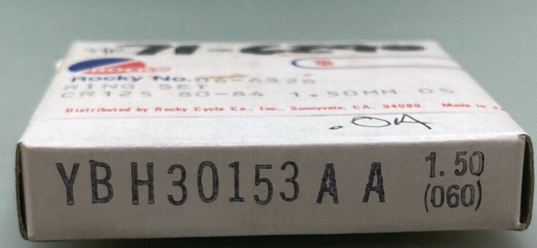 NEW GENUINE ROCKY 06-6826 PISTON RING SET 1.50MM O/S FITS '80-'84 HONDA CR125
