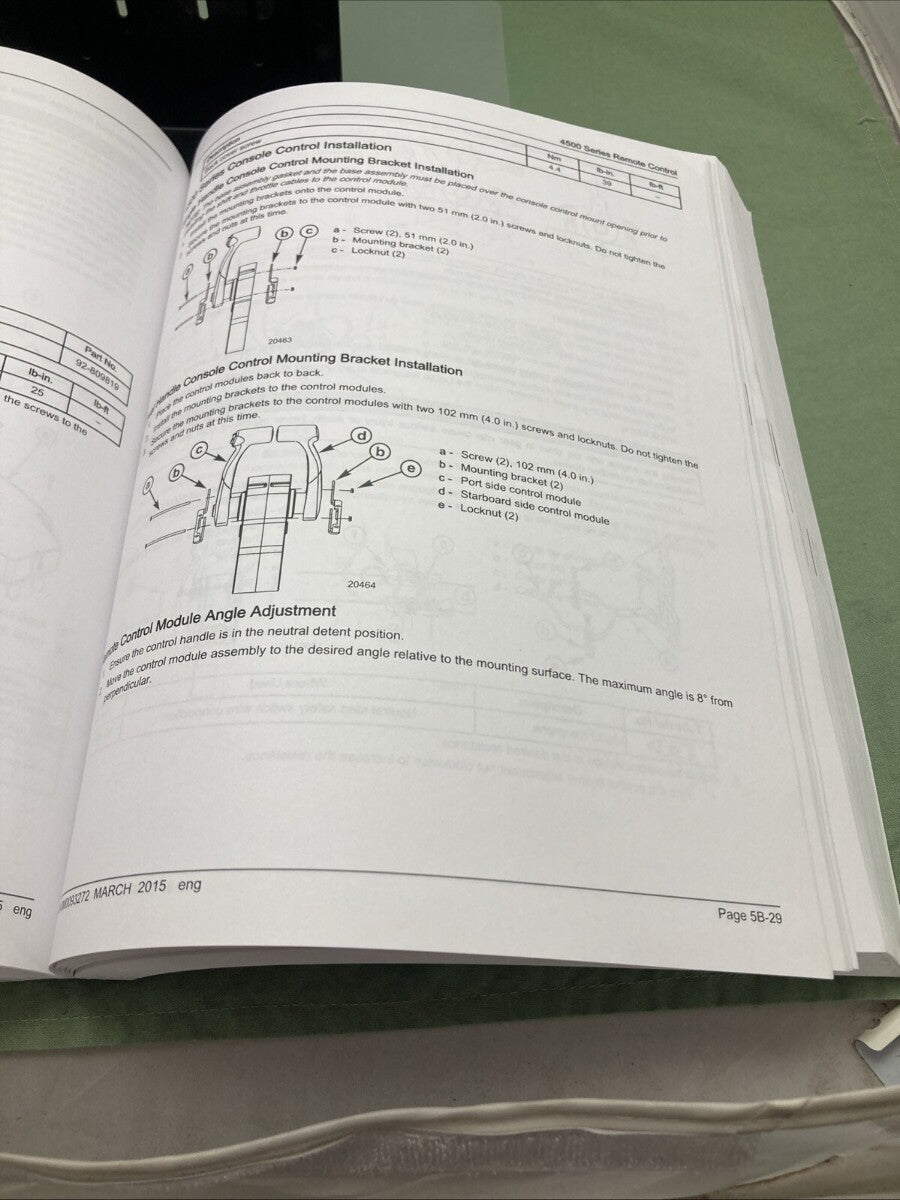 GENUINE MERCURY 90-8M0093272 REMOTE CONTROLS SERVICE MANUAL 2015