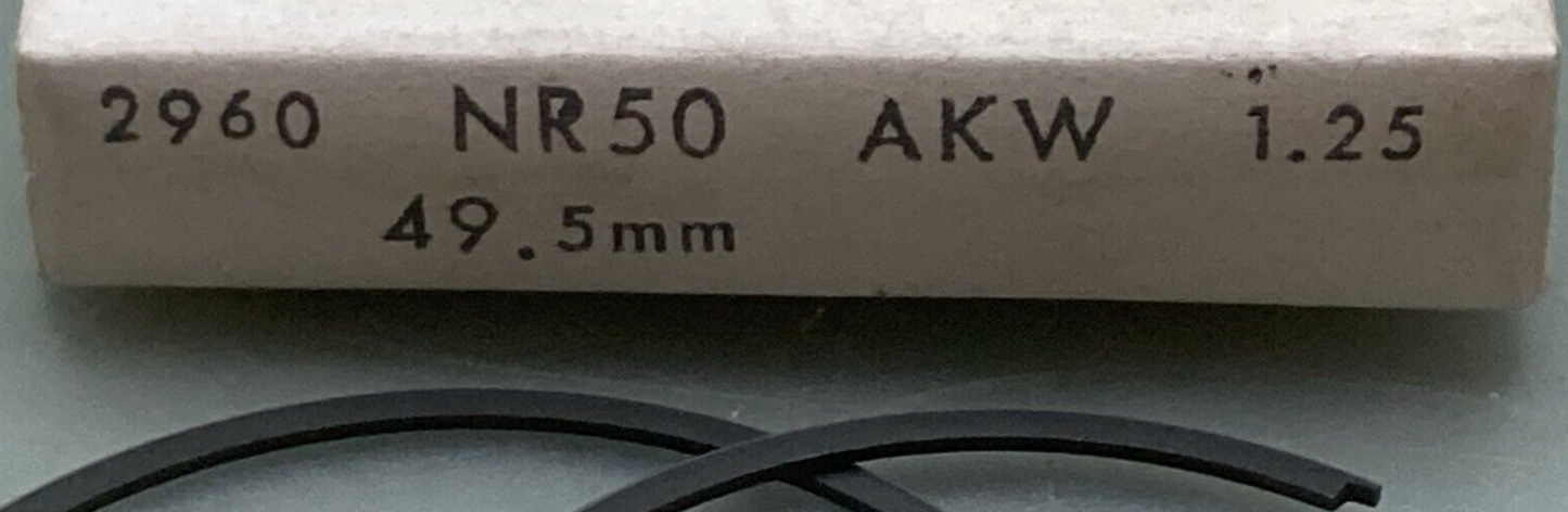 NEW REPLACES HONDA 06-6841 PISTON RING SET 1.25MM OS FITS '84 CR80