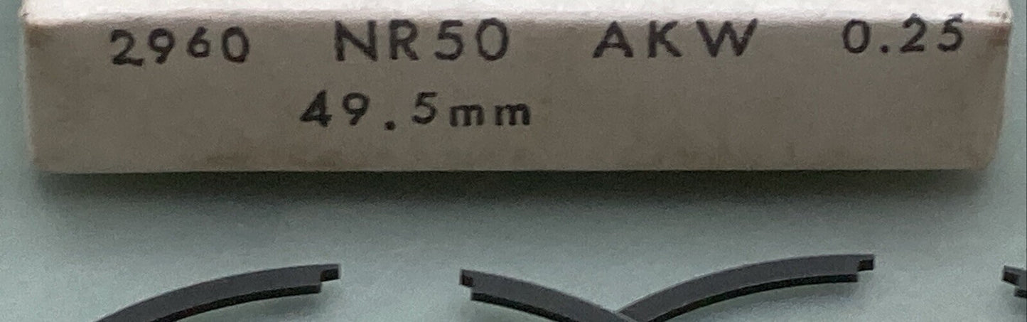 NEW REPLACES HONDA 06-6837 PISTON RING SET 0.25MM OS FITS '84 CR80