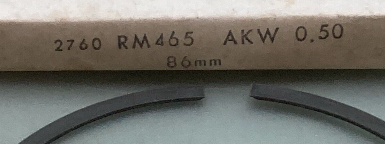 NEW REPLACES SUZUKI 06-6894 PISTON RING 0.50MM OS FITS '81-'82 RM465